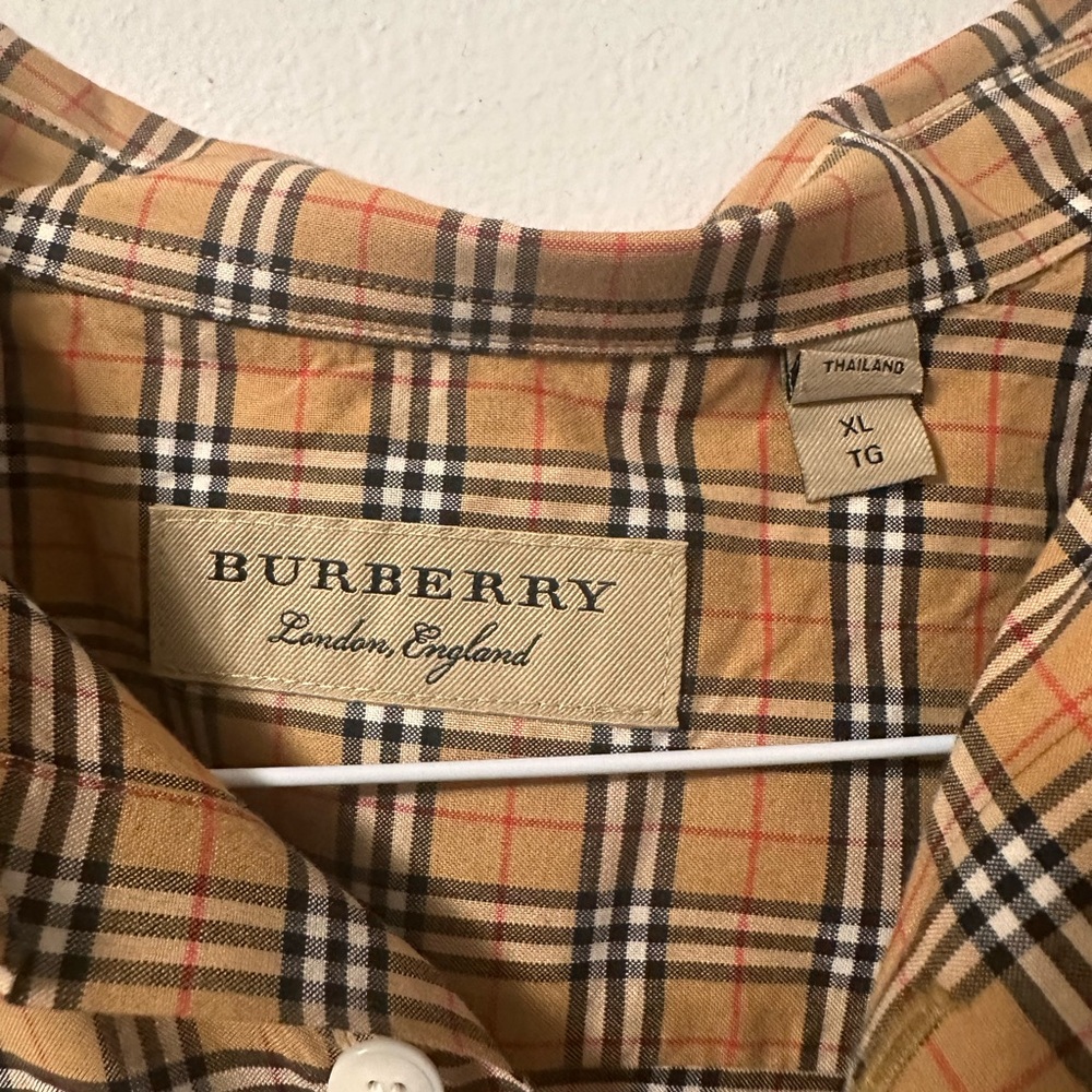 Authentic Burberry shirt short sleeve size XL